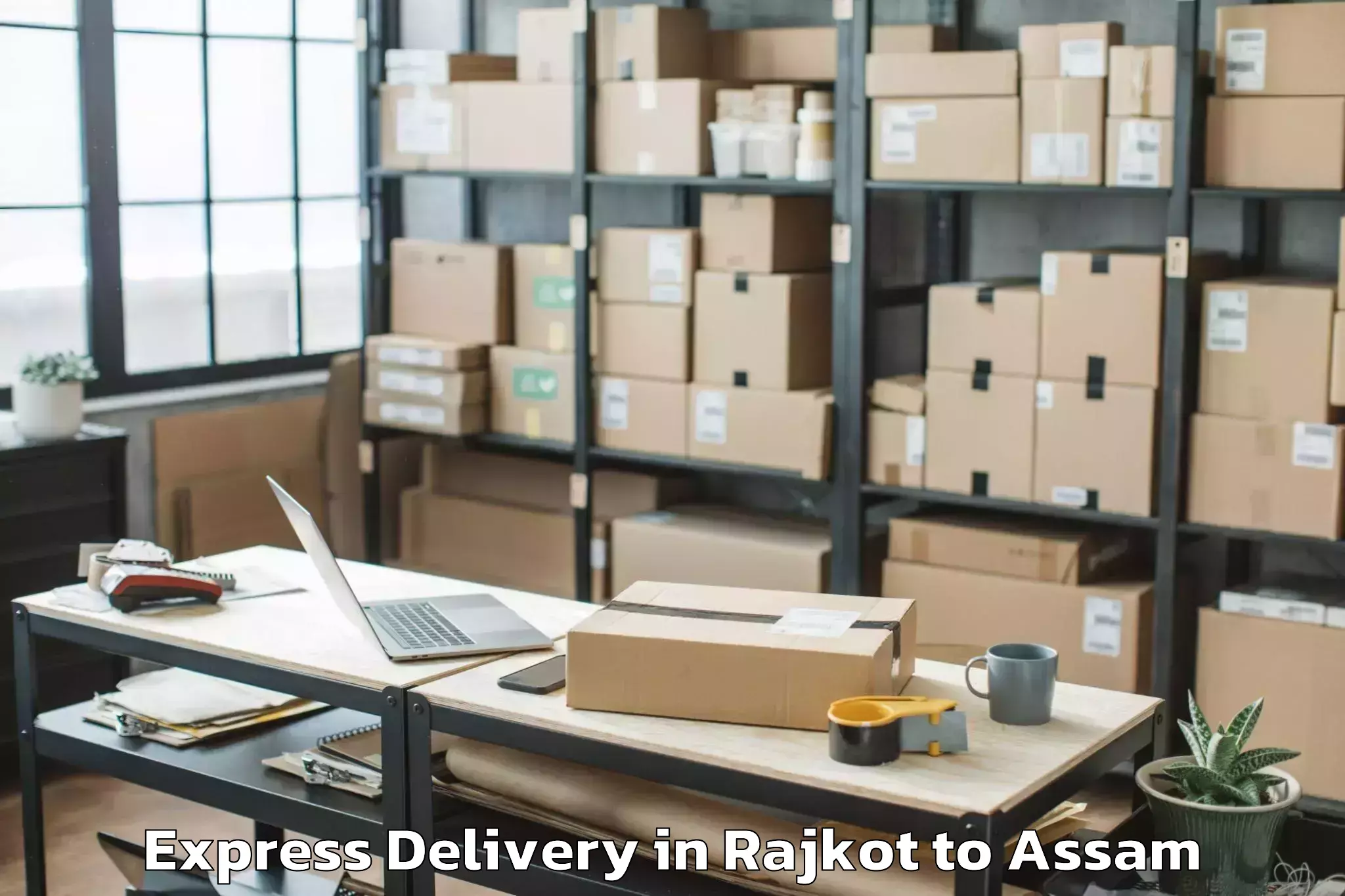 Book Rajkot to Darangamela Express Delivery Online